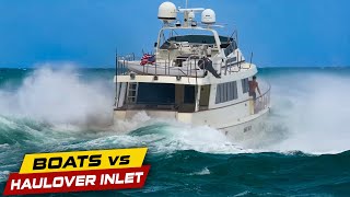 SOMETHING IS WRONG WITH THIS YACHT! ALMOST HITS ROCKS! | Boats vs Haulover Inlet