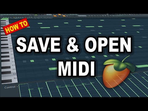 How To Export & Import MIDI Files in FL Studio 20