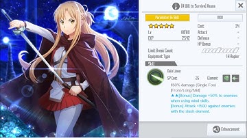 SAOIF Skill test - A Will to Survive  (Asuna - Mod)