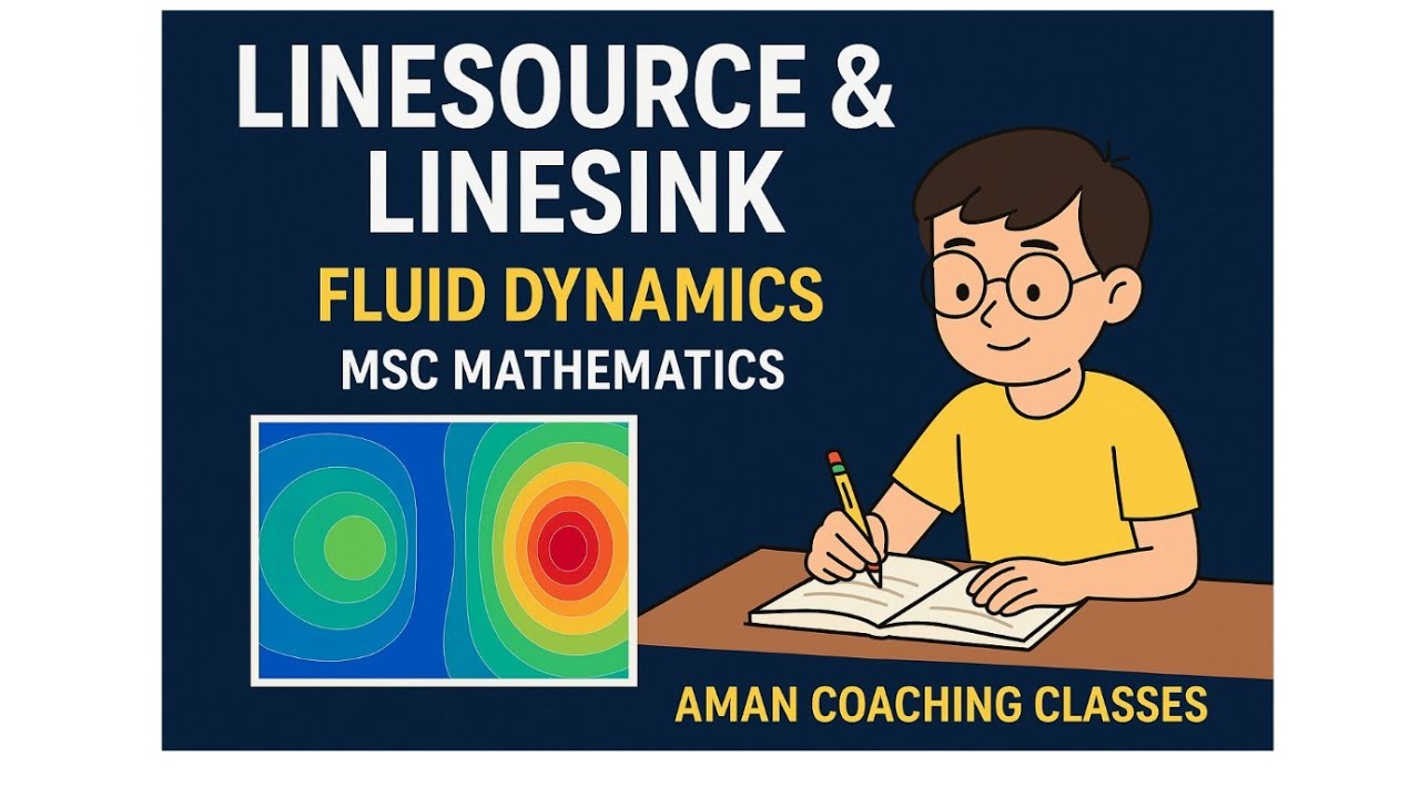 Line Source and Line Sink || Two Dimension Fluid Motion || Fluid Dynamics || MSc Maths