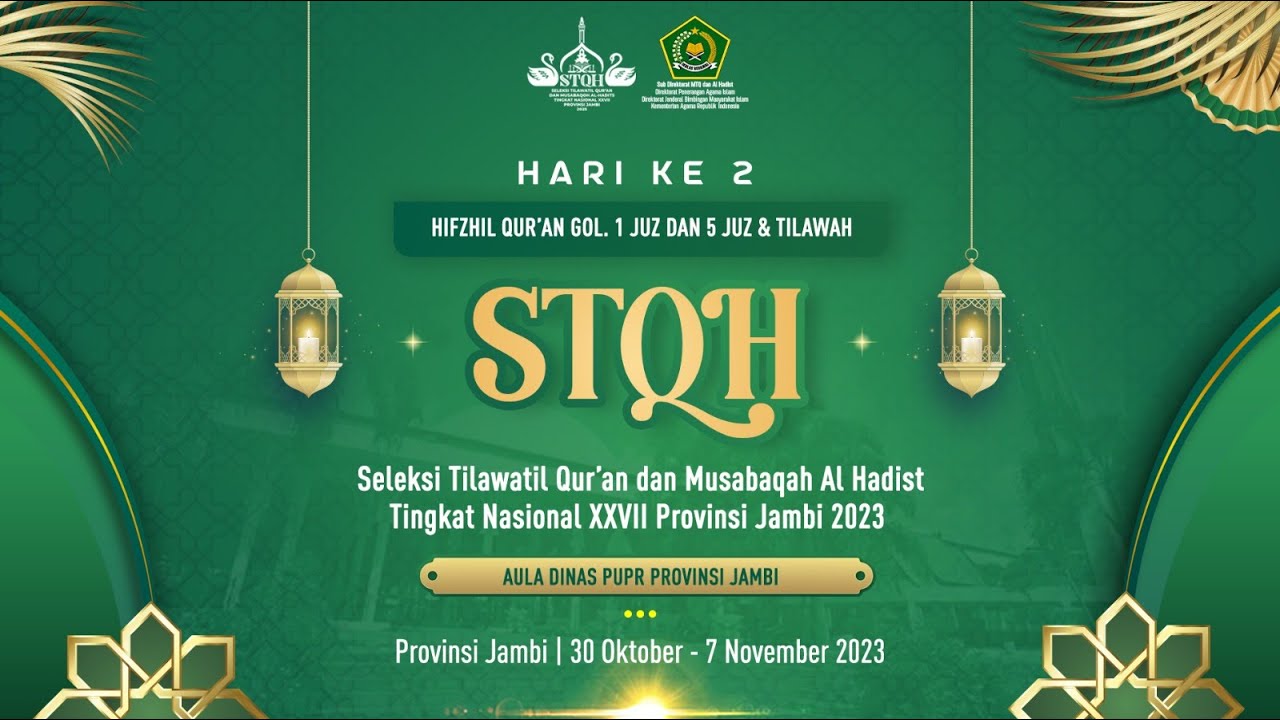 🔴LIVE !!!! Hifzhil Qur’an Golongan 1 Juz dan 5 Juz & Tilawah Hari ke-2