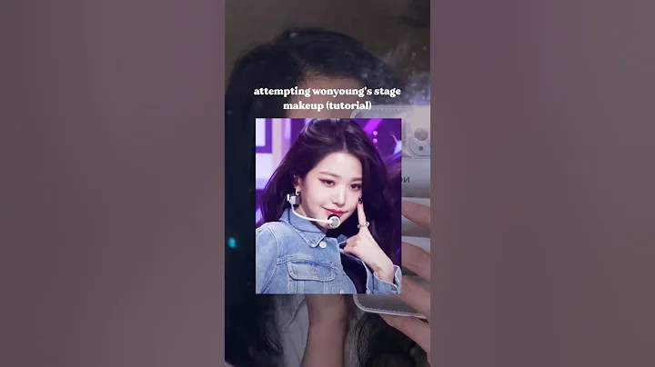 Tried recreating Wonyoung Makeup Tutorial #kbeauty #wonyoung #makeuptutorial