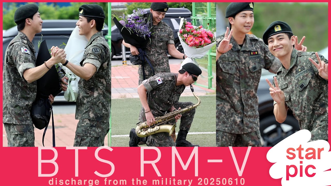 BTS RM-V 'Welcome V R.M!!' [STARPIC] / BTS RM-V discharge from the military 20250610