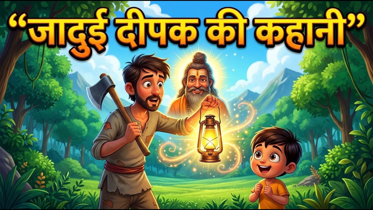 गरीब लकड़हारे को मिला जादुई दीपक | प्रेरणादायक कहानी @Rjsonika  #hindimoralstories #kahaniya