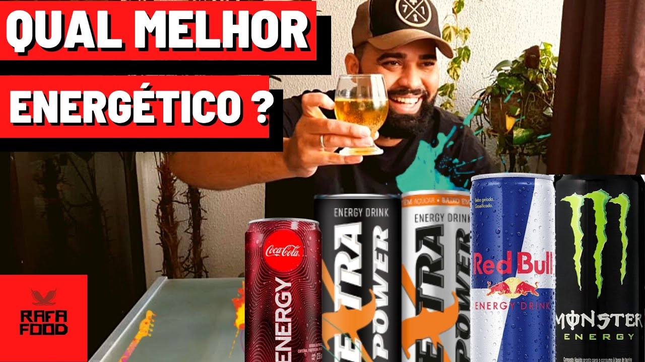 QUAL O MELHOR ENERGÉTICO? MONSTER, RED BULL, EXTRA POWER OU ENERGY COCA ...