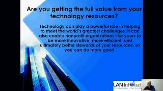 FANO/LAN Infotech Webinar - No Cost Services and Cybersecurity Plan for Non Profits