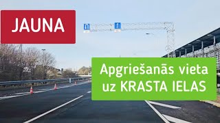 JAUNA apgriešanās vieta uz KRASTA IELAS