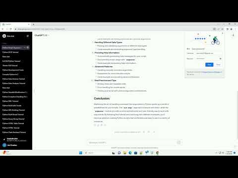 give arguments to python script