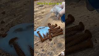 Rusty Metal vs Rust Remover #satisfying #process #cleaning