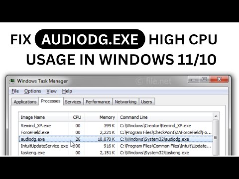 Fix audiodg.exe High CPU Usage in Windows 11/10