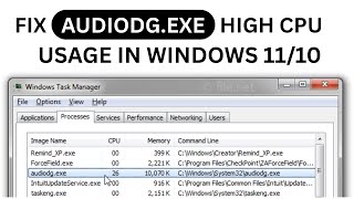 Fix audiodg.exe High CPU Usage in Windows 11/10