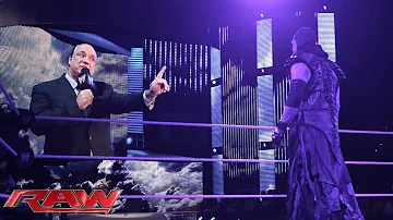 Undertaker vows to keep his streak alive at WrestleMania 30: Raw, March 10, 2014