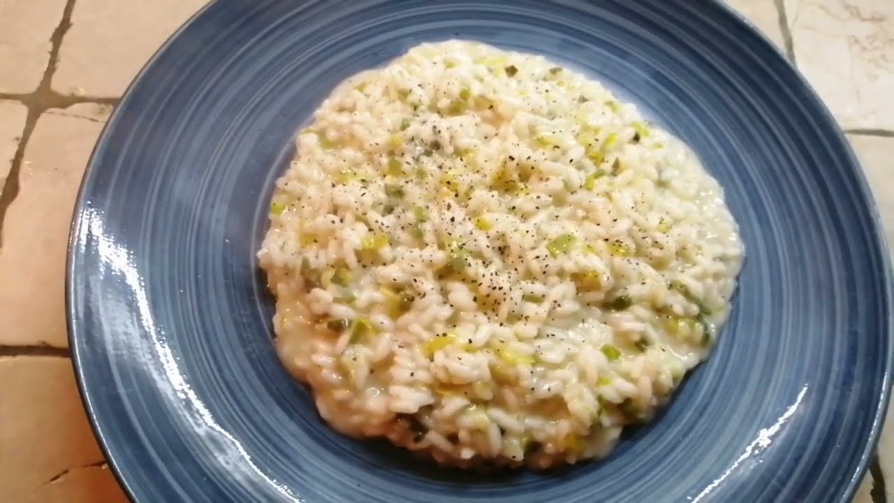 Risotto con porro e taleggio
