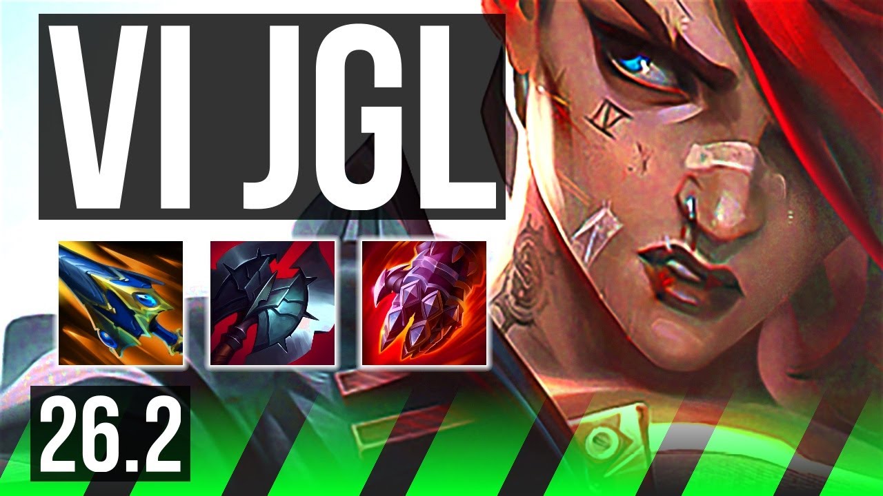 VI vs KHA'ZIX (JGL) | Good KDA: 10/1/10 | EUW Master | 26.2