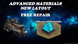 War Commander - New Layout - Advanced Materials  - FREE REPAIR