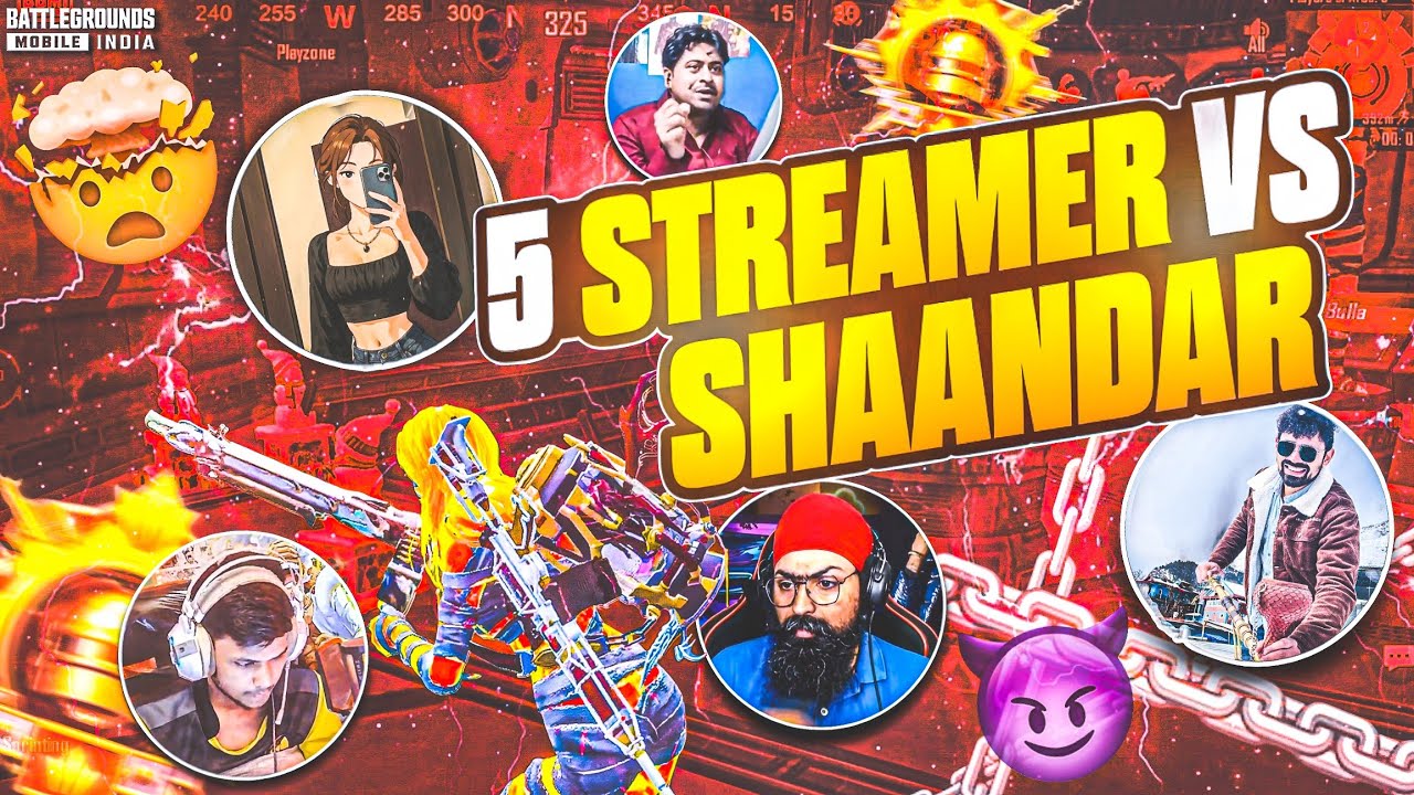 🔱5 YouTubers Got Frustrated in Conqueror Top 100 Lobby | Live Streamer Squad Vs Me- BGMI 3.9 Update🔥