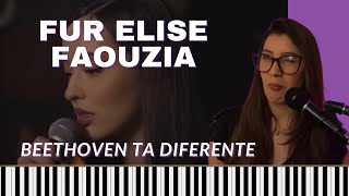 REACTEACHING with FAOUZIA - Fur Elise Live - Piano Teacher