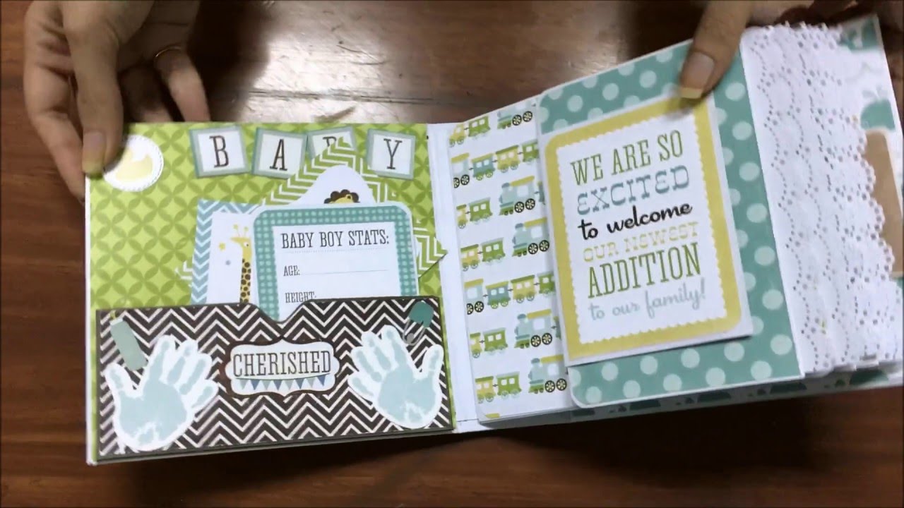 bundle of joy baby boy mini album youtube photo albums for baby boy