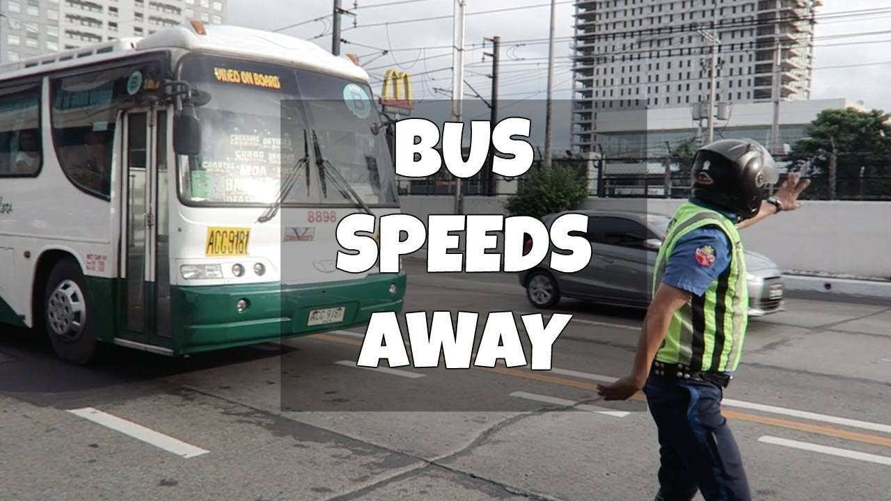 Bus refusing to stop for MMDA