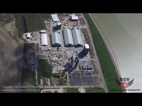 Exclusive 4K SpaceX Boca Chica Build Site Flyover!