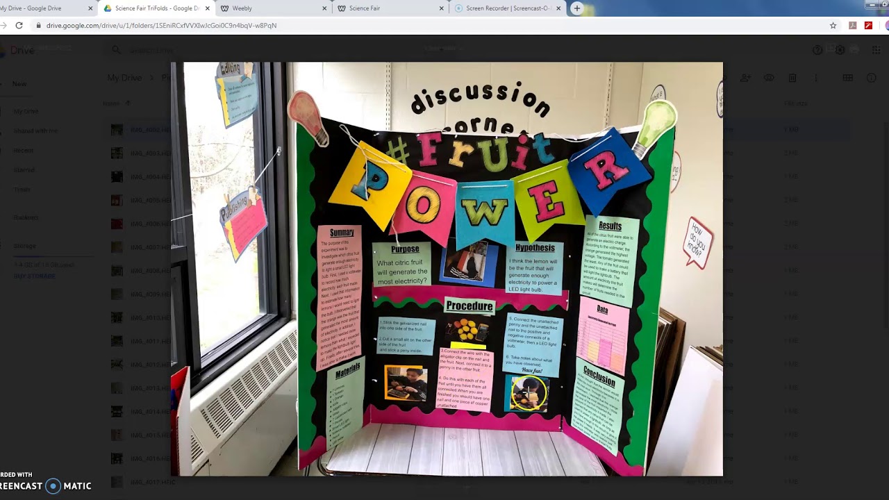 Science Fair Tri Fold Examples - YouTube