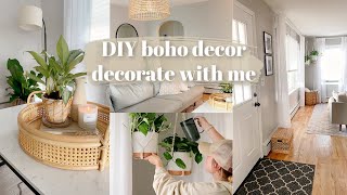 DIY BOHO Decor On A Budget Living Room Makeover Decorate With Me