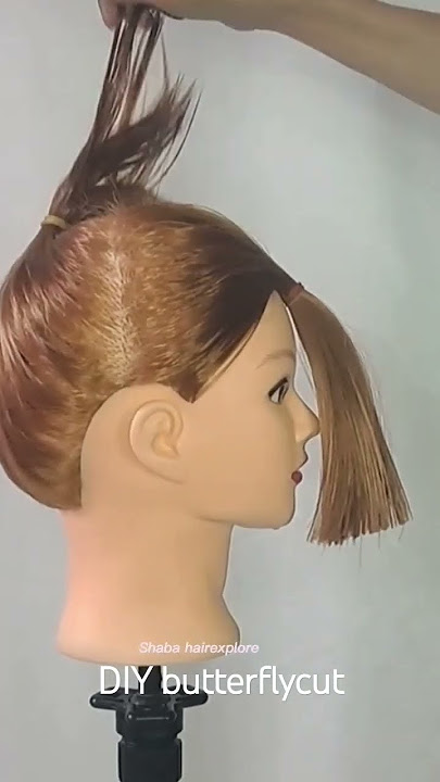 DIY butterfly haircut