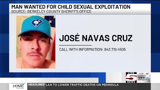 VIDEO: Deputies search for Goose Creek man wanted for child sexual exploitation