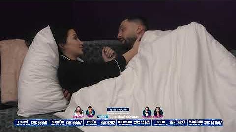Puthje dhe përqafime  pak para gjumit mes Xhenetës dhe Gjestit