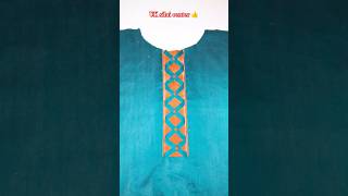 Boutique Style Kurti Neck Design Tutorial ✨ #kurtineckdesign #sewing #shorts