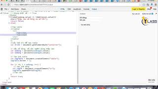 Bài 45 Javascript DOM – phần 5 – Bài tập tạo table động