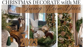*NEW CHRISTMAS DECORATE WITH ME PT.2 | LIVING ROOM STYLING | BUDGET FRIENDLY HOLIDAY DECOR