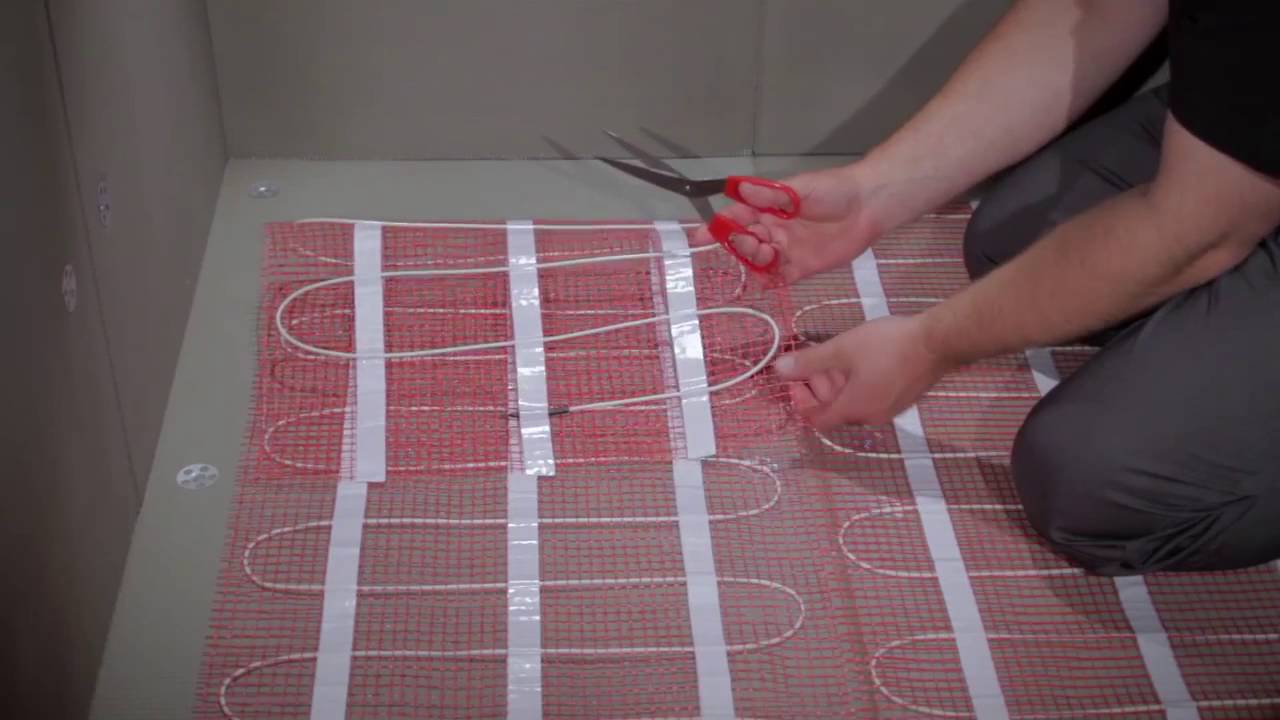 What do I do with excess electric underfloor heating mat or cable YouTube