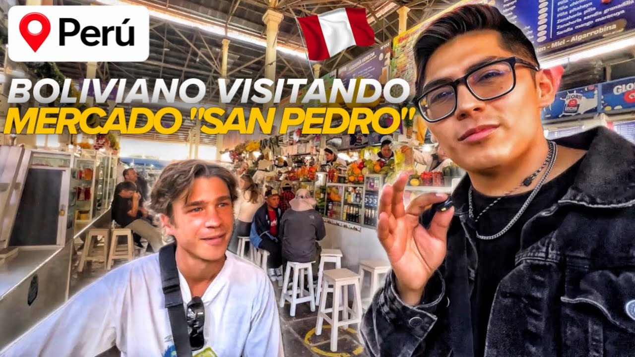 BOLIVIANO VISITANDO el MERCADO SAN PEDRO por PRIMERA VEZ en CUSCO, PERÚ: ASÍ FUE MI EXPERIENCIA 🇵🇪