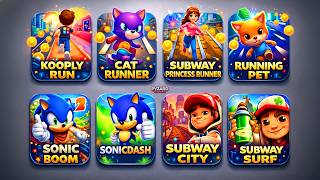 Kooply Run, Cat Runner, Subway Princess Runner, Running Pet, Sonic Boom, Subway Surfers City screenshot 2