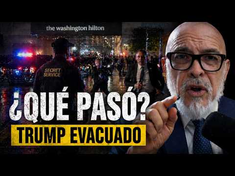 Video Trump Evacuado Tras Ataque Armado en Washington | ¿Qué Pasó Realmente en la Cena de la Casa Blanca?