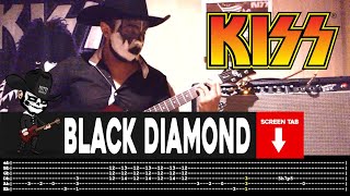 【KISS】[ Black Diamond ] cover by Masuka | LESSON | GUITAR TAB