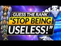 GUESS THE RANK - "You Are The MOST USELESS CARRY" - Pro Coach Review - Dota 2 Smurf Guide