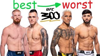 Ranking every UFC 300 fight