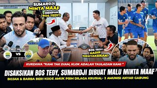 🔴MANTAP DIBUAT MALU, DISAKSIKAN BOS TEDY SUMARDJI MINTA MAAF⁉️BOJAN DAN KURZAWA BILANG BEGINI,JUARA🔥