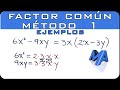 Factor comun metodo 1 | Ejemplos