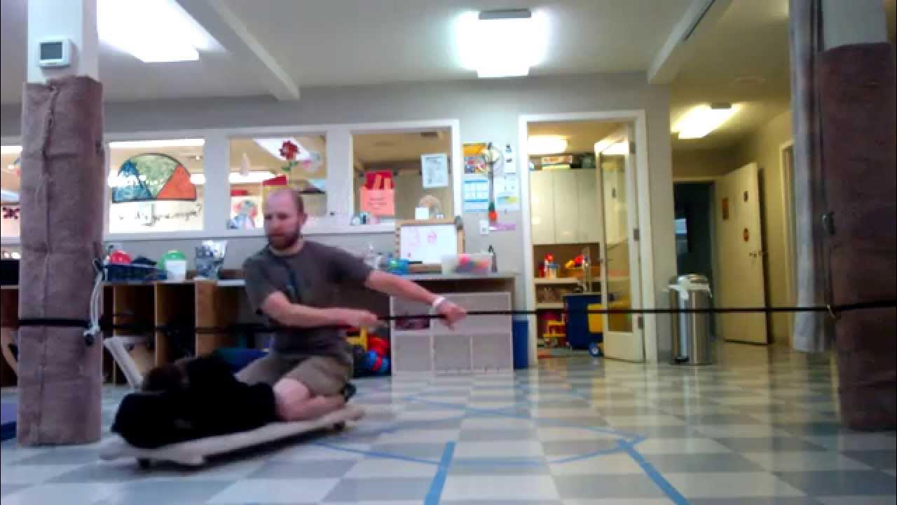 Scooter Board Bungee Passive to Active Vestibular Proprioceptive Input