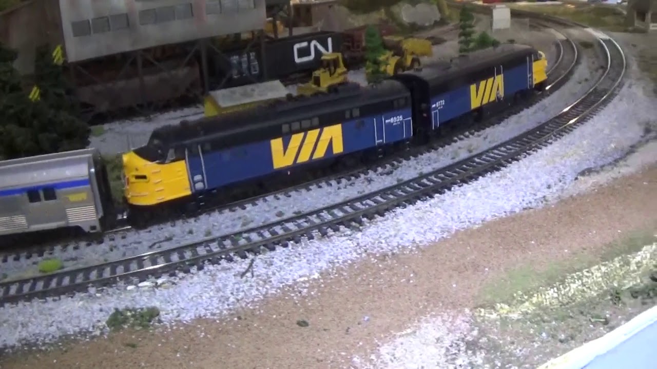 Run by of most of my HO scale Via Rail and Canadian Pacific passenger ...
