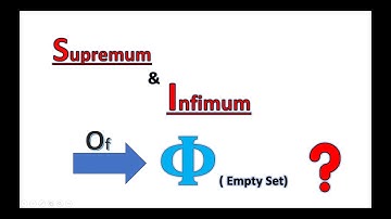 Supremum and Infimum of ∅ (Empty Set)| Real Analysis | IIT JAM, CSIR NET, GATE| @ksbmaths7685