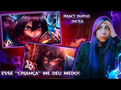 Essa Criança Me Assustou... Reagindo aos Raps do Okita Souji 😨I Anirap & Blxck