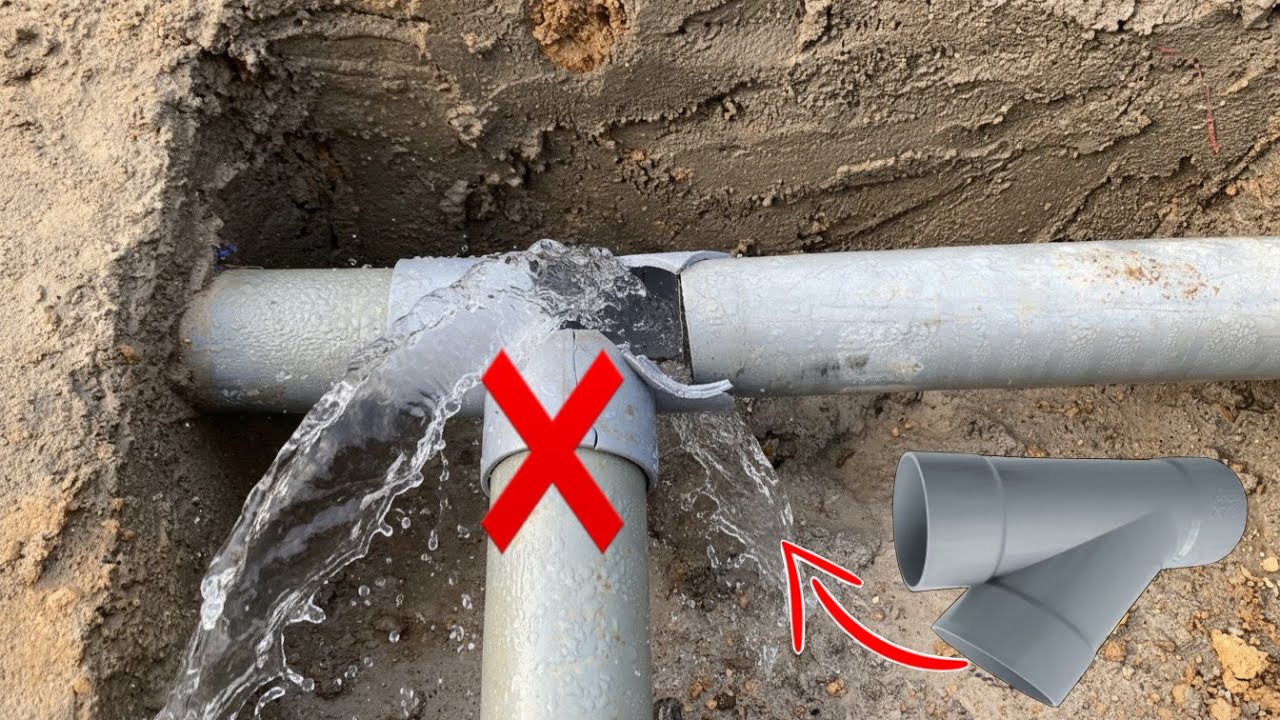 How to Replace a Broken PVC T-Joint Near the Wall | Easy No-Demolition Fix