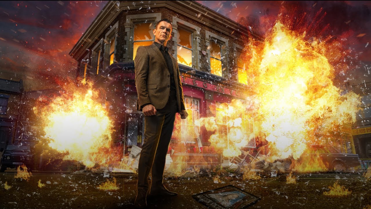 Eastenders Denise and Jack tell their family that they are getting back together again scene