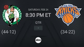 Pré Jogo: New York Knicks vs Boston Celtics (24 de Fevereiro de