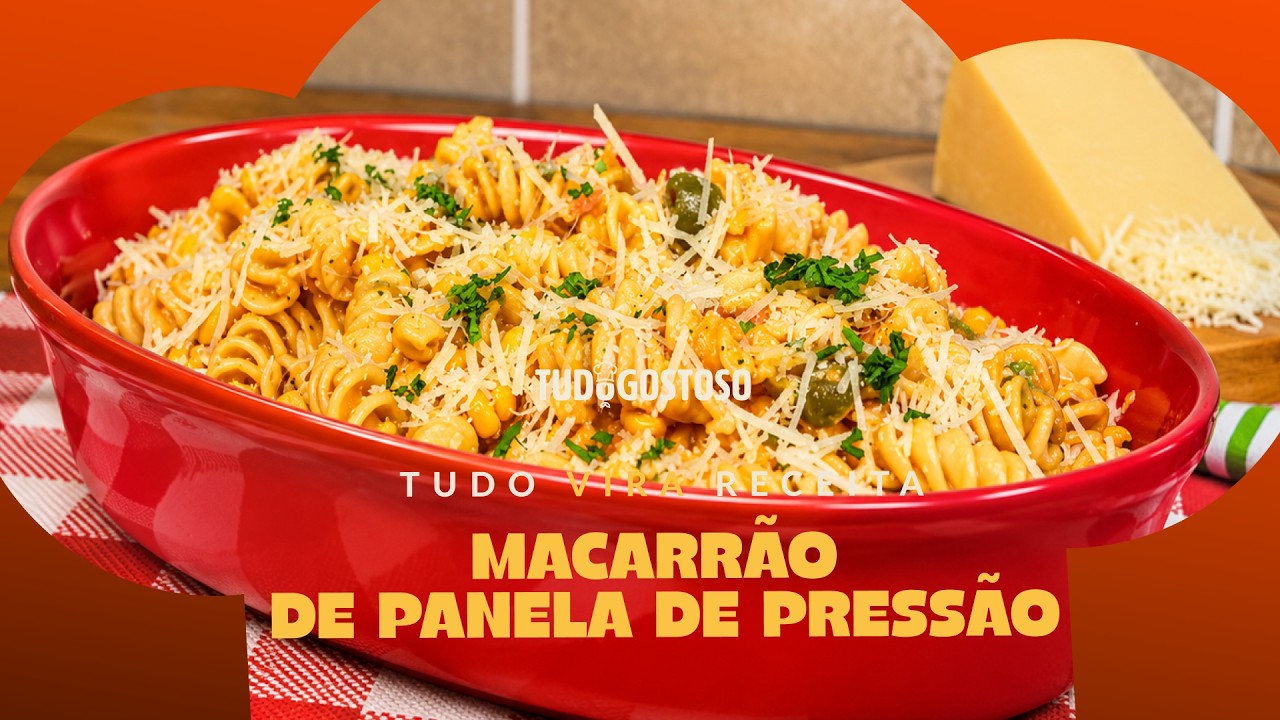 MACARRÃO DE PANELA DE PRESSÃO EM 15 MINUTOS: almoço rápido e fácil