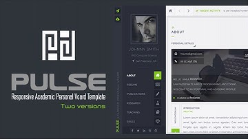 PULSE - Personal / Academic Vcard Template | Themeforest Website Templates and Themes